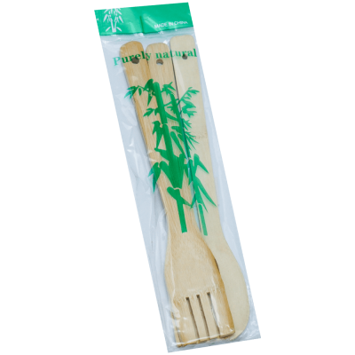 Set ustensile bucatarie bambus 3 piese 28 cm Adison